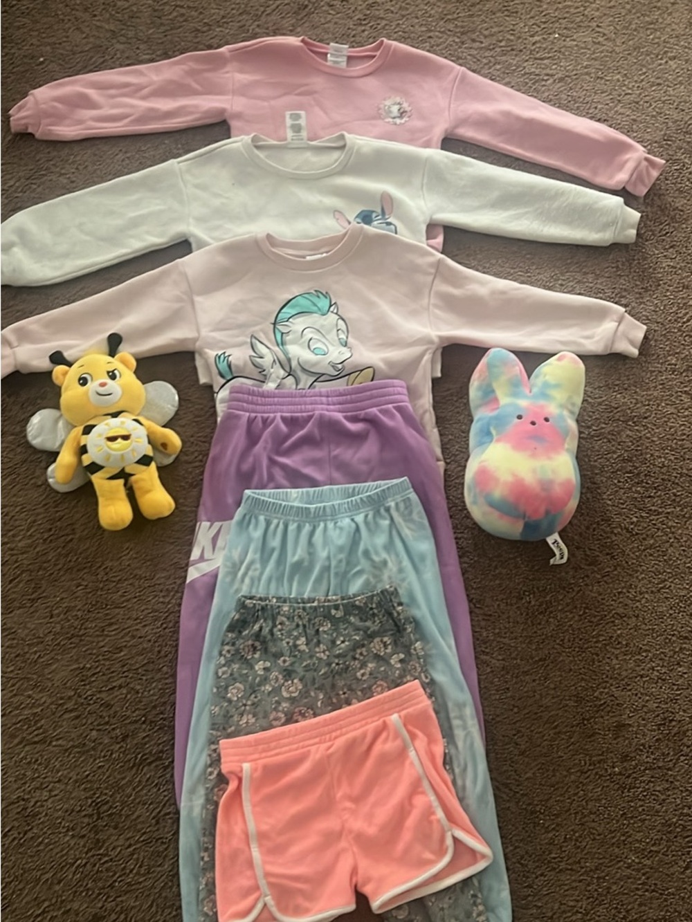 Kids Pastel Unicorn Pajama Set - Pink, White, Lavender